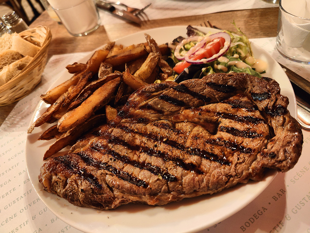 Entrecôte frites maison